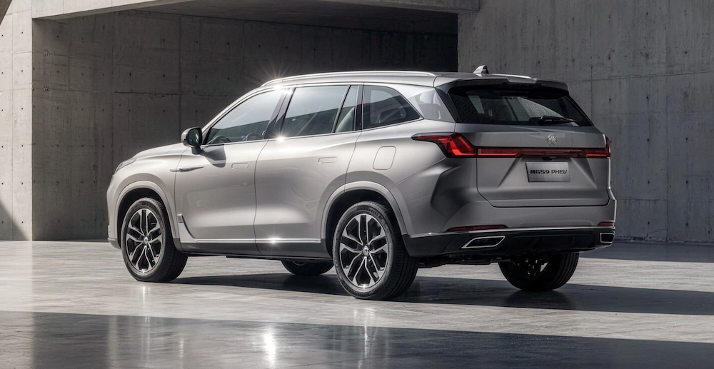 new MGS6 PHEV rear view