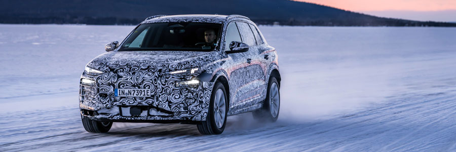 Disguised new Audi Q6 testing