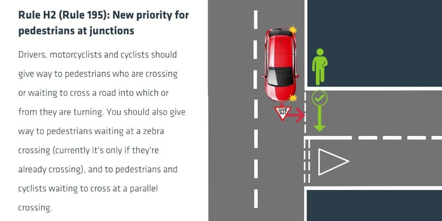 new highway code - priority for pedestrians