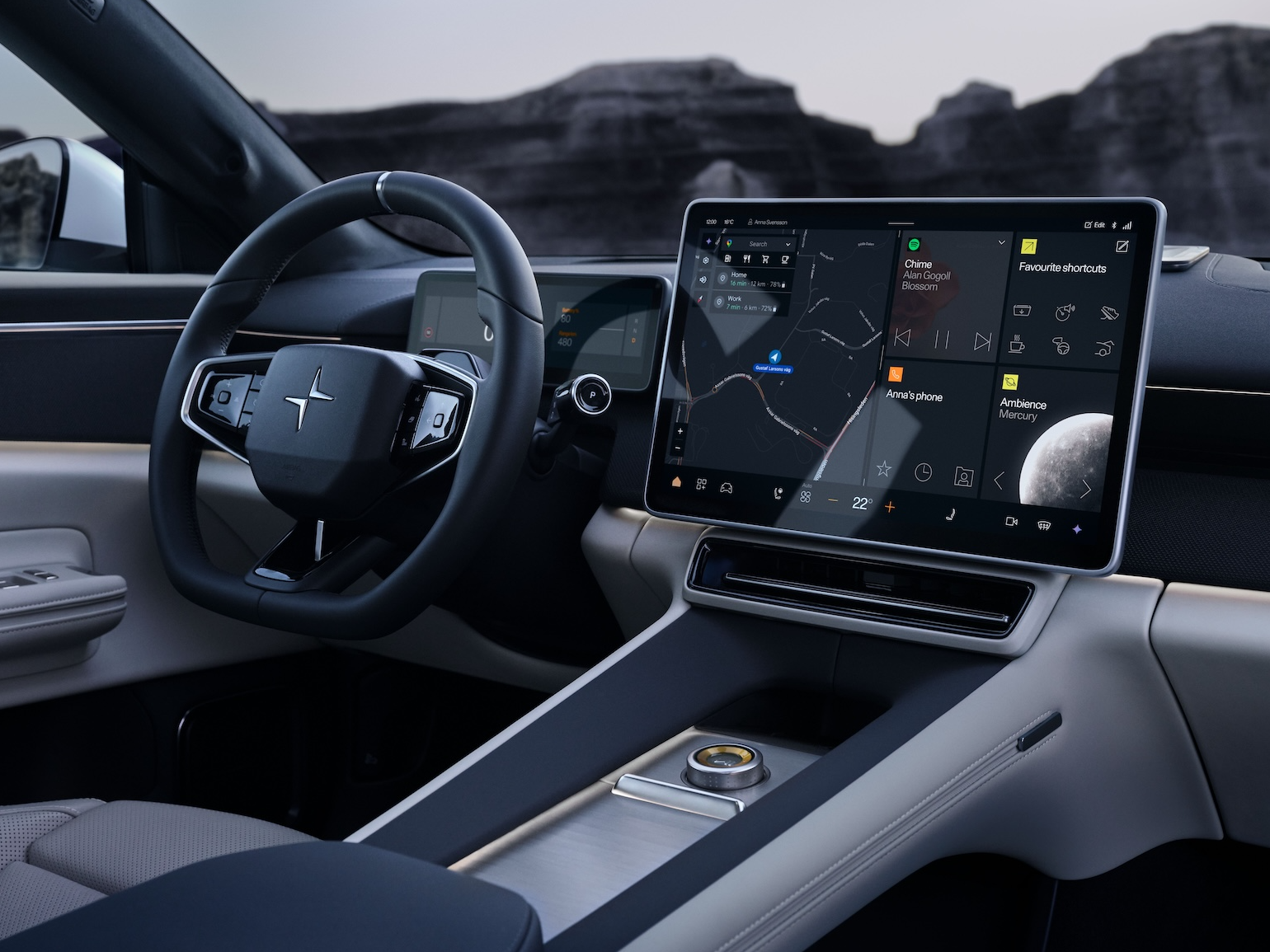 New Polestar 4 SUV interior