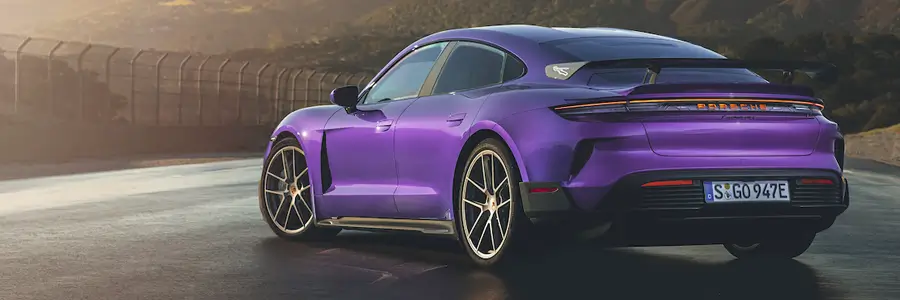 New Porsche Taycan Turbo GT rear