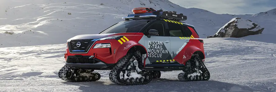 Nissan on snow patrol