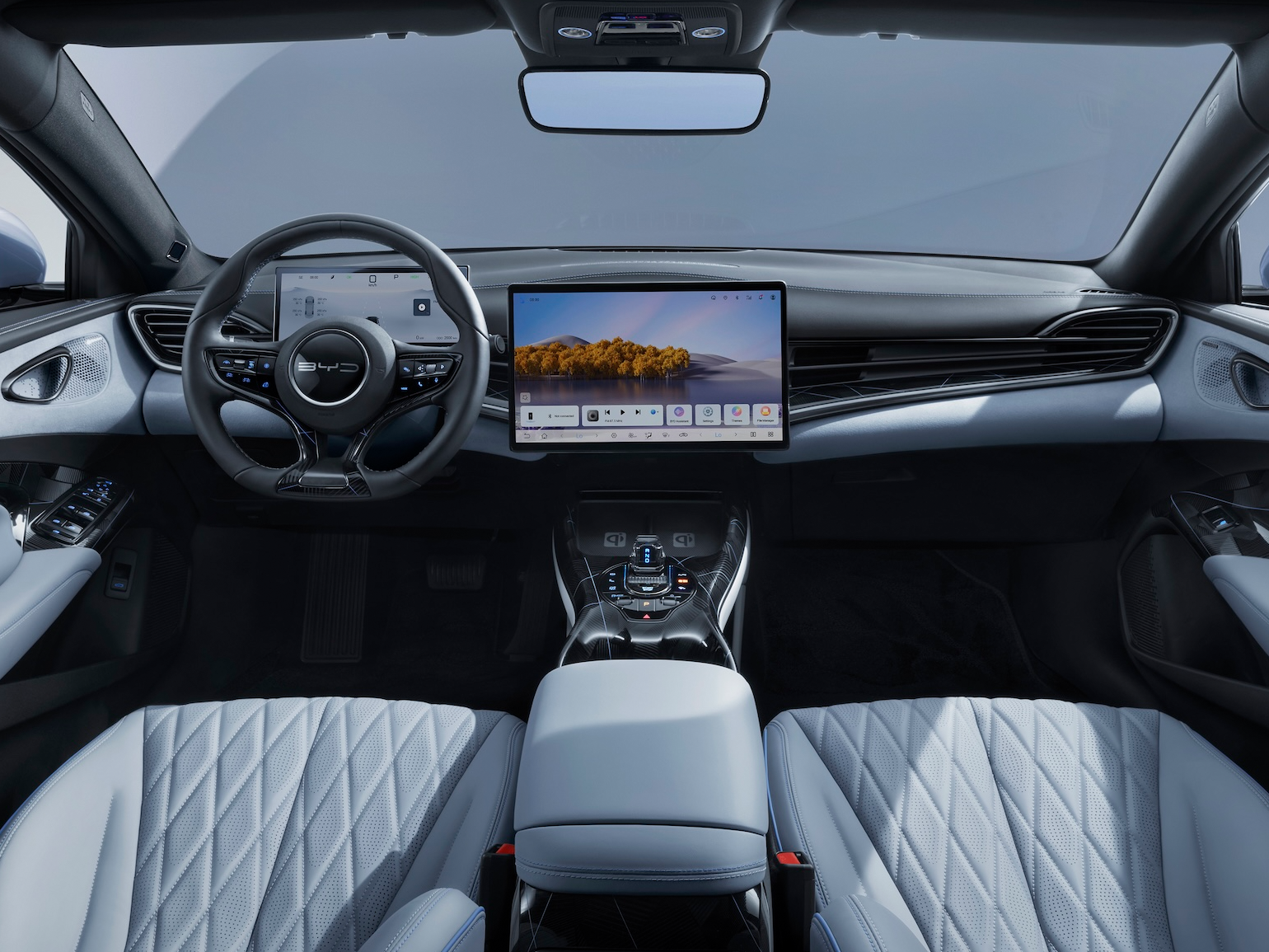 new BYD Seal rear interior