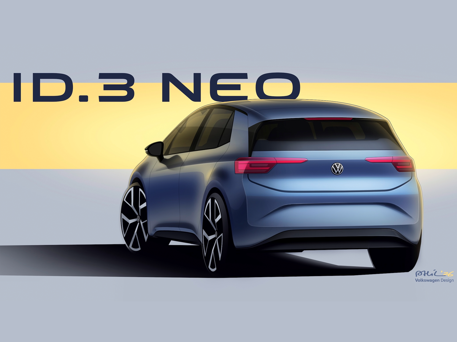 New VW ID 3 Neo rear view